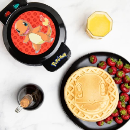 Pokemon Waffle Maker – Charmander 7-Inch Non-Stick Waffle Iron UNCANNY BRANDS