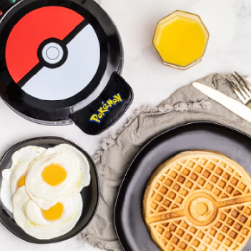 Pok?mon Pok? Ball Waffle Maker ? Non-Stick Electric Waffle Iron ? Gotta Catch ?Em All Breakfast UNCANNY BRANDS