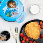 Toaster and Waffle Maker – Bob Ross Happy Little Waffles Non-Stick Artist Series Appliance UNCANNY BRANDS