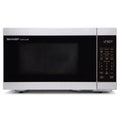 SHARP SMC1162KSC 1.1 cu. ft. Countertop Microwave on a pure white background.