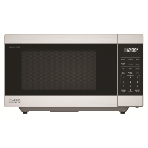 Sharp SMC1174KSC Carousel Countertop Microwave Oven with Inverter Technology ? 1.1 cu. ft. 1100W Stainless Steel SHARP Canada