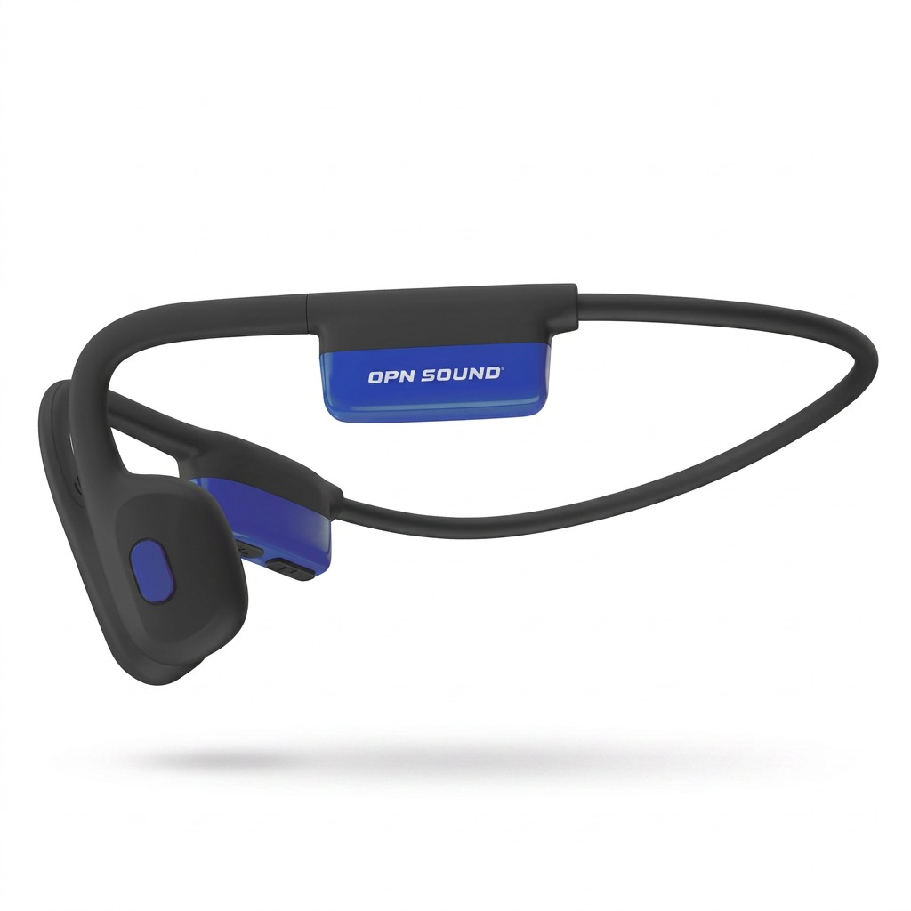 OPN Sound wireless bone conduction Bluetooth headphones front view with open-ear design