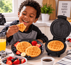 Star Wars Mini Waffle Maker – Death Star 4-Inch Non-Stick Waffle Iron UNCANNY BRANDS