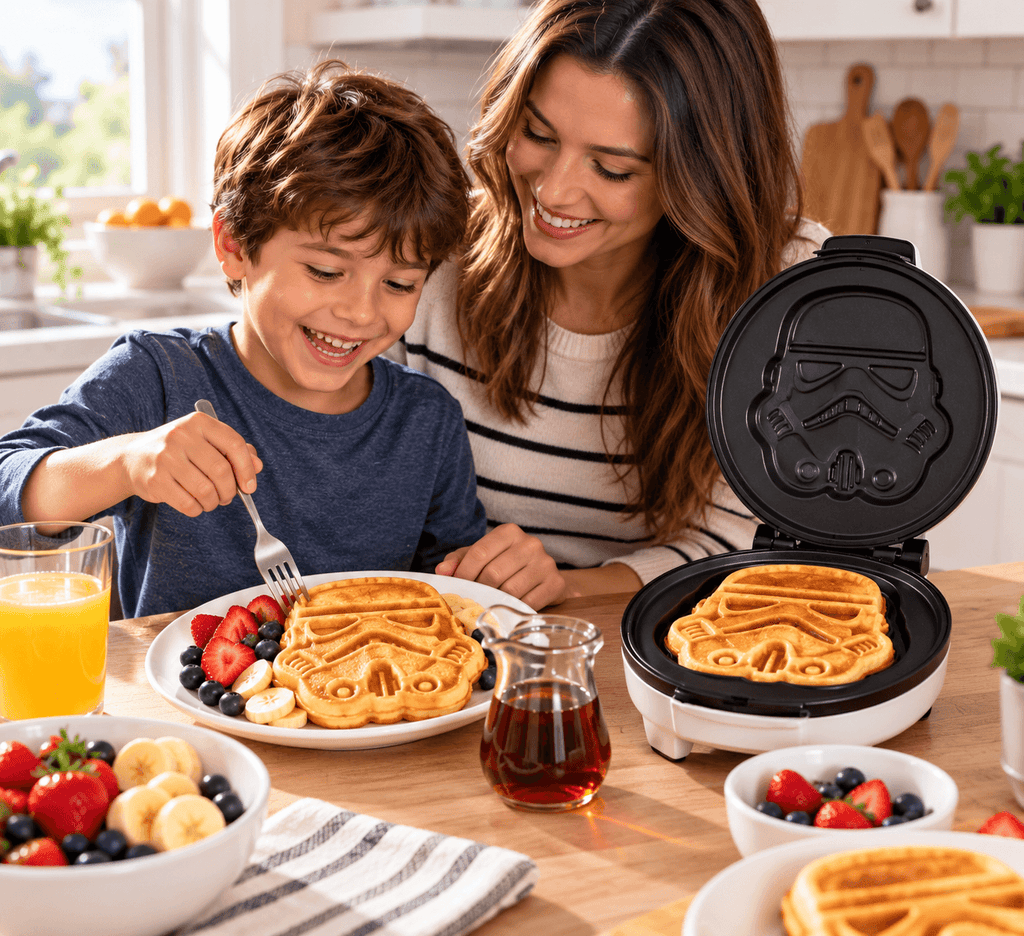 Star Wars Waffle Maker – Stormtrooper Imperial Helmet Non-Stick Waffle Iron UNCANNY BRANDS