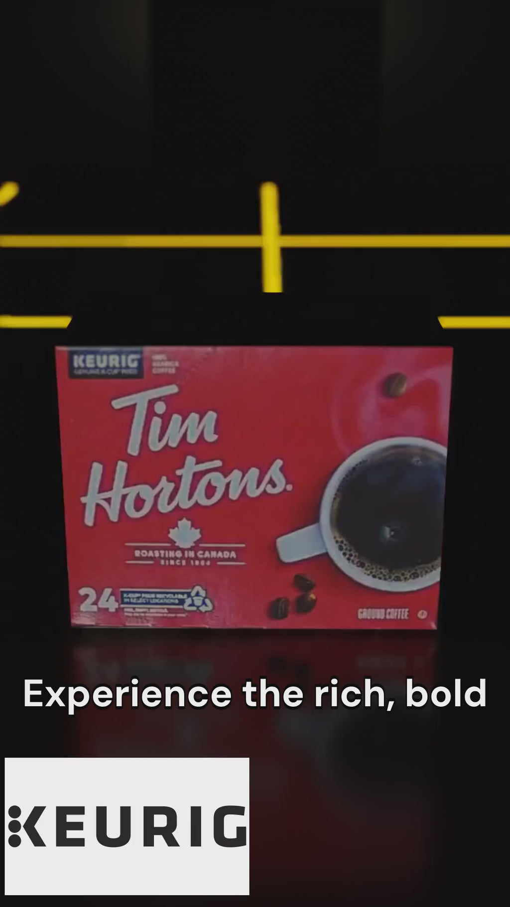 Dark Roast K-Cup Coffee – Tim Hortons Dark Roast Coffee Pods, 24 Count